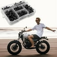 thumbnail image 2 of Motorcycle Fairing Bolt Kit, 177pcs M5 M6 Motorcycle Windscreen Screws Fasteners Fairing Bolts Nut Clips Kit Accessoires, 2 of 9