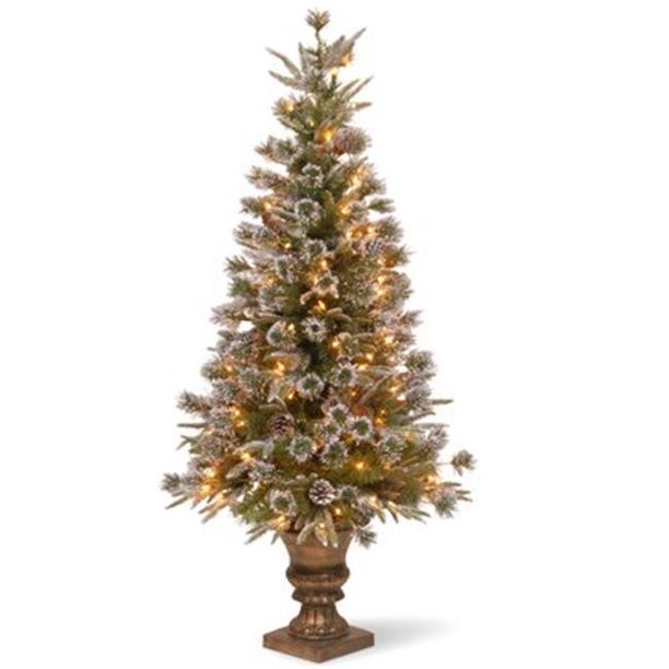 National Tree Pre-Lit 4’ “Feel Real” Liberty Pine Entrance Artificial
