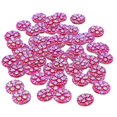 thumbnail image 2 of 50 piezas de piedras de cabujón en forma de flor iridiscente AB con parte trasera plana para joyas de bricolaje decoración de 12 mm Rose Red AB Baoblaze Cabochons redondos de la resina, 2 of 8