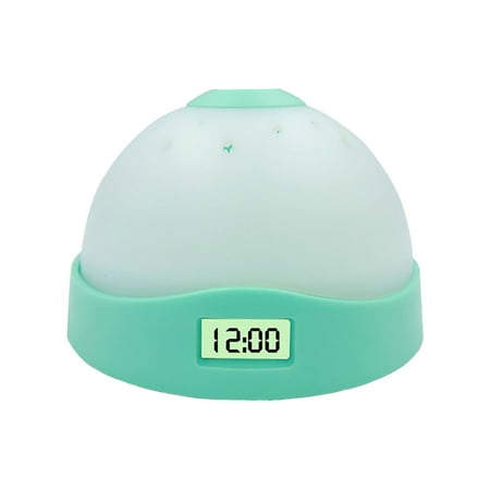 

Haykey Night Light Projector Electronic Alarm Clock With Colorful Lights and Sky