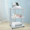 thumbnail image 4 of 3-Layer Salon Trolley – Stylish & Practical Storage Cart with Universal Wheels for Beauty Tools, Iron Frame & Tempered Glass, Easy to Move, 4 of 6