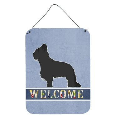 Briard Welcome Wall or Door Hanging Prints
