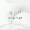 thumbnail image 4 of Cooling Gel Fiber Bed Pillow 2-Pack King Size For All Sleep Styles - Back, Side and Stomach Sleepers, 4 of 10