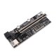 thumbnail image 1 of Tarjeta PCI-E Riser Tarjeta adaptadora PCI-Express con pantalla digital 1x a 16x Extender Accesorio para computadora Inevent EL004951-00B, 1 of 7