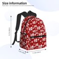 thumbnail image 5 of Horeoi Ho-Ho-Ho Print Casual Backpack for School Work Travel Hiking with Laptop Compartment and Side Pockets Lightweight Design, 5 of 6