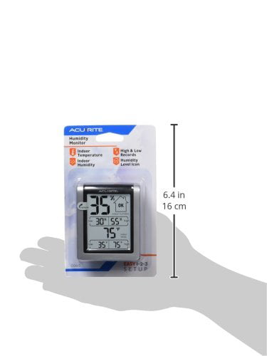 AcuRite AcuRite 00613 Indoor Thermometer & Hygrometer with Humidity Gauge 3 pack 