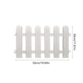 thumbnail image 3 of Garden Fence Border White Plastic Mini Edging for Flower Beds, Easy Install Decorative Yard Fence for Garden, Lawn, Paths, Pet Protection, 3 of 7