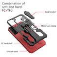 thumbnail image 3 of Dteck Samsung Galaxy S22 Plus Case, Kickstand Military Grade Hard Plastic Hybrid Rugged Heavy Duty Anti-Fall Bumper Phone Cover with Belt Clip for Samsung S22+ Case,Red, 3 of 7
