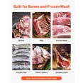 thumbnail image 3 of VEVOR Commercial Electric Meat Bandsaw, 1100W Bone Sawing Machine with 12.4" x 18.1" Workbench, 0-4.3" Cutting Thickness, 7 Extra Replacement Blades, for Cutting Bone, Frozen Meat, Pork, Beef & Ribs, 3 of 9