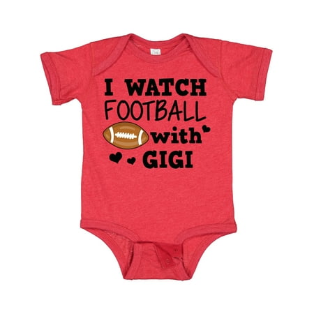 

Inktastic I Watch Football with My Gigi Gift Baby Boy Bodysuit