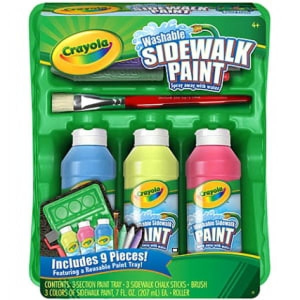 Sidewalk Chalk Paint Set with 6 Neon Paint Colors