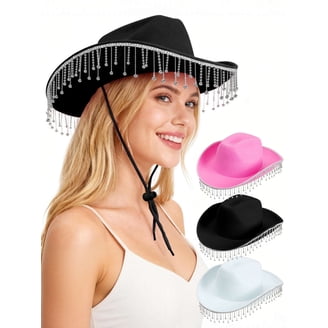 3475 Glitter Silver Black Cowboy Hats For Women- Western Sparkly CXQRR Glitter Silver Black Cowboy Hats for Women - Western  main image 2