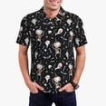 thumbnail image 2 of Cauagu cute Skull bone Print Men's Polo Shirts, Short-Sleeve Polo Shirts for Men Performance Golf Shirt Athletic Casual Collared T-Shirt-3X-Large, 2 of 8