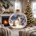 thumbnail image 6 of ARVELLIA Light Up Christmas Ball Ornament, Glowing Story Diorama Christmas Ornaments, Hanging Mini Scene Bauble for Holiday Christmas Tree Decor 3.93 in, 6 of 7