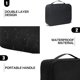 thumbnail image 3 of Organizador de Cables, Estuche Organizador Electrónico Bolsa de Viaje Universal Accesorios de electrónica Estuches para Cables, Cargadores, Auriculares, Mouse, Power Bank, Tarjeta SD (Negro), 3 of 4