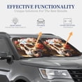 thumbnail image 4 of Saiise Rose Floral Skull for Foldable Car Sun Shades (2-Pack) Offer Sun Protection with an Easy-fold Design for Convenient Windshield Shading-Medium, 4 of 6