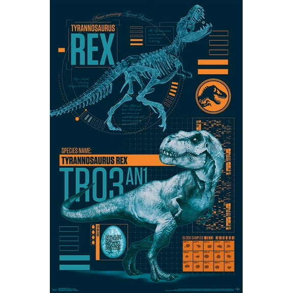 Jurassic World: Fallen Kingdom - T-Rex Wall Poster, 22.375" x 34"