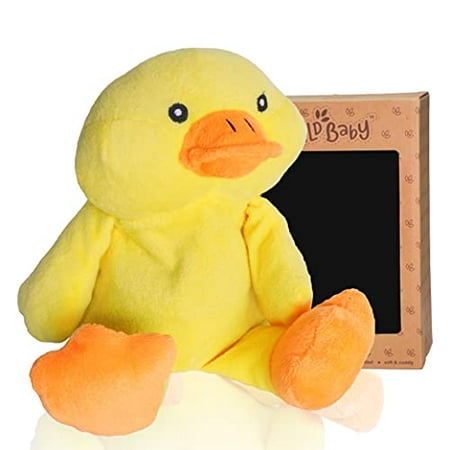 WILD BABY Yellow Duck Microwaveable Stuffed Animal - Heatable Plush Pal