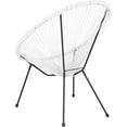 thumbnail image 5 of VibrantEcho White Papasan Bungee Lounge Chair, 5 of 13