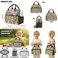 thumbnail image 5 of Kuiaobaty Camo Hunting Print Backpack Set with Lunch Bag for Teens 17 Inch Backpack and Pencil Case with Zipper Reusable Insulated Lunch Box and Pencil Pouch for School Camping, 5 of 7