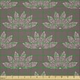 thumbnail image 2 of Ambesonne Floral Fabric by the Yard Microfiber, Lotus Flower Inspired Motif, 5 Yards, Pale Mauve Taupe Rose, 2 of 2