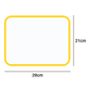 thumbnail image 2 of Pizarra magnética de borrado en seco, fácil de escribir y limpiar, pizarra blanca flexible con imán para refrigerador, color amarillo, 2 of 5