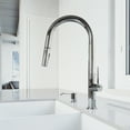 thumbnail image 4 of VIGO Greenwich Pull-down Spray Kitchen Faucet with Soap Dispenser, Chrome, 4 of 9