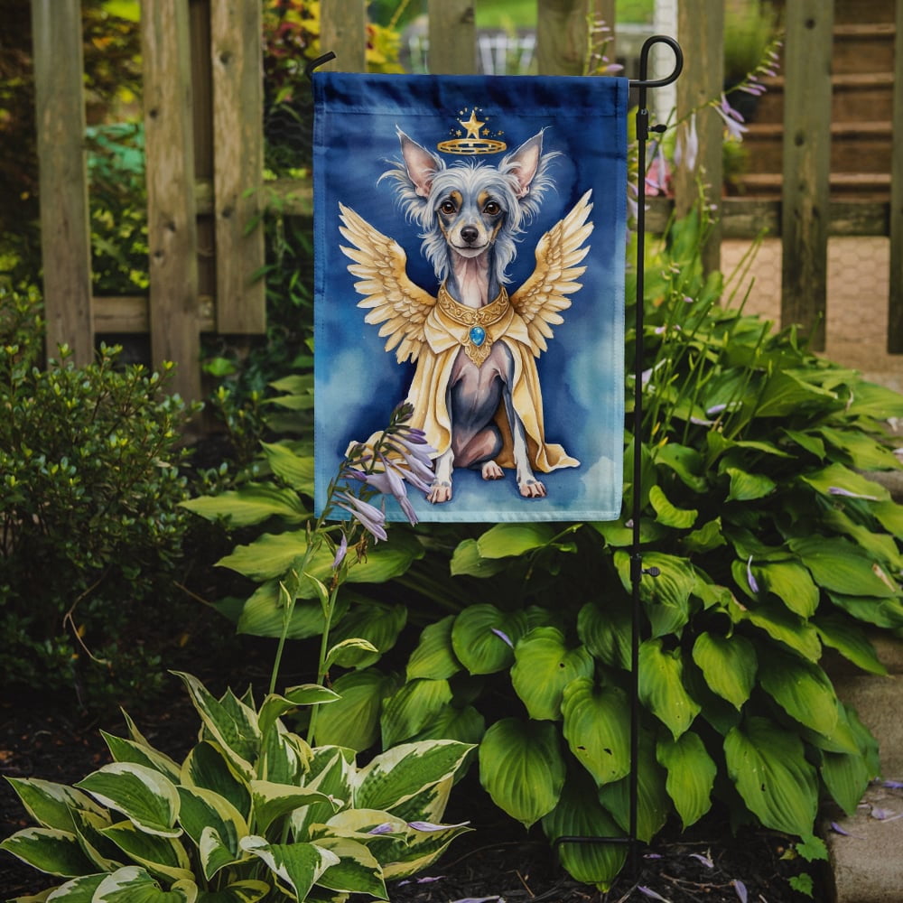 Chinese Crested My Angel Garden Flag 11.25 in x 15.5 in
