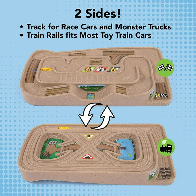 Simplay3ysod Portable Carry and Go Kids Race Track Toy Car Train