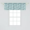 thumbnail image 2 of Ambesonne Easter Bunny Window Valance, Easter Holiday Tea, 54" X 18", Dark Seafoam and Teal, 2 of 3