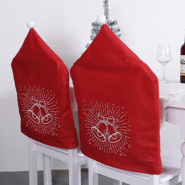 Christmas Dining Chair Back Cover Detachable And Washable Chair Protection Cover Suitable For Christmas Home Kitchen Restaurant Chair Decoration