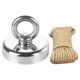thumbnail image 1 of Fishing Magnet 40KG Pulling Force Strong Magnetic with 20m Nylon Rope for Lake River, 1 of 5
