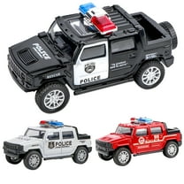 ACDANC Simulation Police Car Toy Pull Back Vehicle for Boys Toddlers and Kids,Push and Go Pull Back Diecast Model Vehicle Car Kids Toy Xmas Gift (4.33")