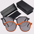 thumbnail image 3 of Ginsiom 2 Packs Trendy Sunglasses for Women Square Retro Fashion Womens Sun Glasses, 3 of 4