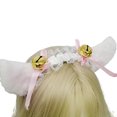 thumbnail image 1 of Diadema con orejas de perro y gato de piel sintética de animal con campana, accesorio para el cabello, disfraz de Halloween, vestido de fiesta Adepaton BST2001174-1, 1 of 5