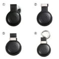 thumbnail image 4 of KEEPXYZ For Apple AirTag Holder Keychain, Genuine Leather Air Tag Case Cover - Black (Full Covered), 4 of 6