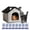 L, variant on Cooling Cat House,with 8 Ice Packs Waterproof Foldable Cave - Dog House Indoor - for Puppy Kitten Sleeping Rest Summer Indoor Outdoor