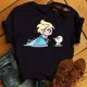 thumbnail image 4 of Camiseta con estampado con dibujo de princesa de Disney para mujer, pantalón corto informal a la moda, camisetas de manga, camisetas con estampado gráfico de dibujos animados de los años 90, 4 of 4
