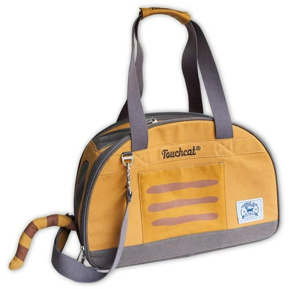 Touchcat B101YLMD Tote-Tails Designer Airline Approved Collapsible Cat Carrier - Yellow - One Size