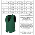 thumbnail image 4 of Cloudstyle Men's V-Neck Dress Suit Business Casual Waistcoat 5 Button Slim Fit Waistcoat, 4 of 5