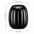 thumbnail image 3 of Halloween Pumpkin Shape Vase for Dry Flower Halloween Thanksgiving Decorations,6.7*5.5 Inch Flower Decorative Vase Fall Decorations - Modern Pot for Home Room Office Party Wedding(Black), 3 of 8