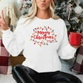 thumbnail image 3 of Christmas Sweatshirt for Women Winter Pullover Christmas Tree Snowflake Graphic Tops, 3 of 7