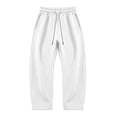 thumbnail image 4 of Moocorvic Men's Wide Leg Baggy Sweatpants, Oversized Loose Fit, Elastic Drawstring Waist Streetwear Pants with Pockets,XXXL, 4 of 8