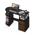 thumbnail image 5 of Furinno 15111 JAYA Simplistic Computer Study Desk with Bin Drawers, Espresso, 5 of 5