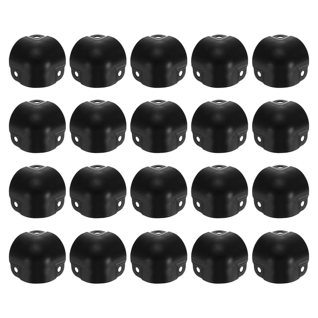 Uxcell 20 Pack Decorative Box Corner Cover, 26mm Metal Edge Guard, Furniture Corner Edges Protector, Black