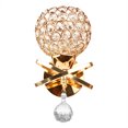 thumbnail image 3 of Lámpara De Pared De Estilo Moderno Soporte De Luz De Pared Colgante De Cristal Enchufe E14 (Sin Bombilla Incluida) Plata / Oro / Color Moyic HA025483-02, 3 of 5