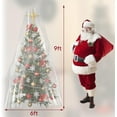 thumbnail image 2 of Tutuviw Christmas Tree Storage Bag,Clear Waterproof Xmas Trees Upright Cover Extra Large Plastic Bags Container to Cover Xmas Trees up to 9-Ft Tall, Disposable, Bio-Friendly(Clear Bag), 2 of 7