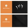 thumbnail image 2 of 1 Paire de Manchons de Compression Noirs pour Mollets pour Femmes, Respirants, Soutien de Pression, 2 of 8