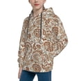 thumbnail image 2 of Lsque Indian Paisley1 Patten Youth Hoodie Sweatshirt Pullover with Kangaroo Pocket Boys and Girls Hoodie Warm Hoodie for Kids-Medium, 2 of 6