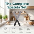 thumbnail image 2 of Unique Bargains 2Pcs Kitchen Spatula Set Heat-Resistant Cooking Utensils Silver-C, 2 of 5
